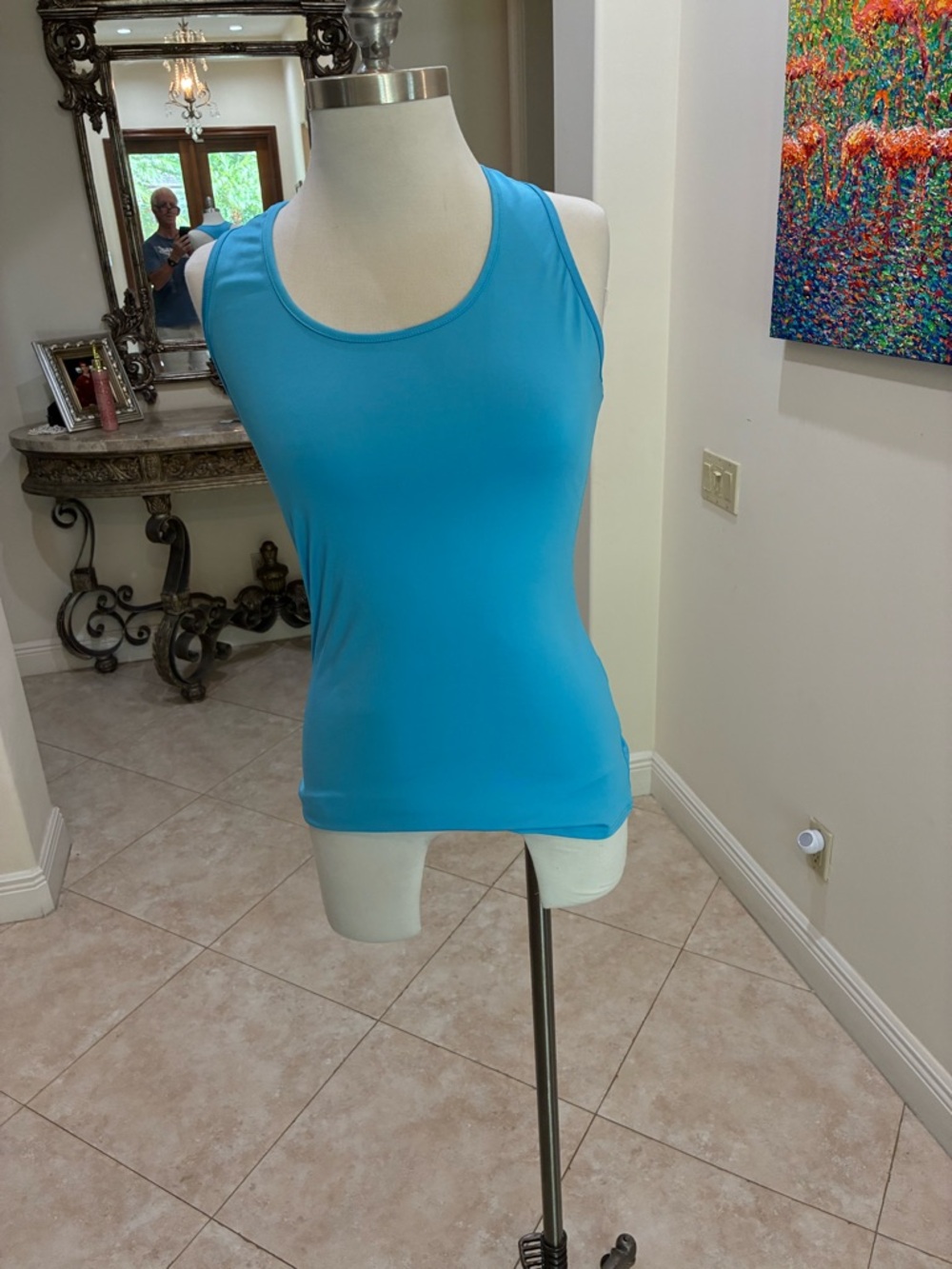 Blue Women's Performance Tank Top
